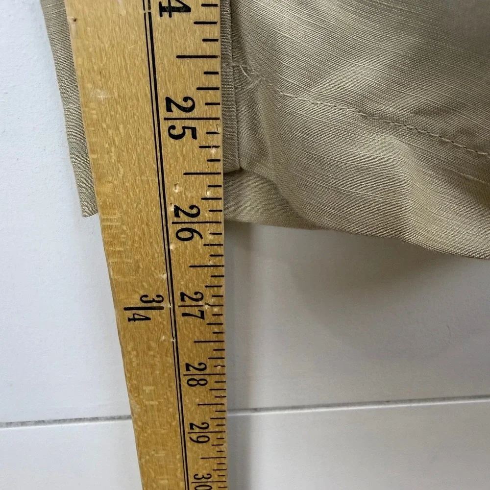 Wilfred‎ ARITZIA Kafka Linen Blend Cargo Pants Belted Utility Beige 0 Ankle Snap